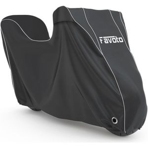 Waterdichte Motorhoes voor Motoren en Elektrische Scooters - 300D Oxford Beschermhoes tegen Zon, Regen, Stof, Wind en Sneeuw, 220x105x130cm