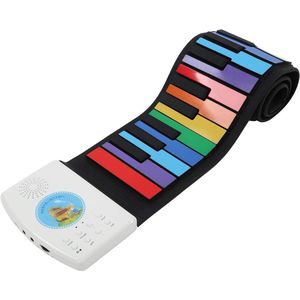 Key Roll Up Keyboard Piano - Draagbare Digitale Elektrische Opvouwbare Piano Toetsenbord - Oplaadbaar 8 Tonen 6 Educatief Voor Educatieve Geschenken