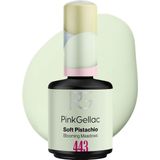 Pink Gellac - 443 Soft Pistachio - Gellak - 15ml - Groene Gel Nagellak