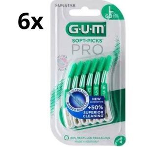 GUM Soft Picks PRO Large – 6 x 60 Stuks - Voordeelverpakking