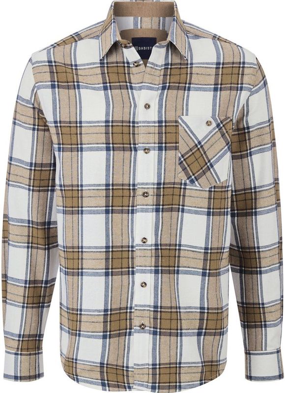Babista - SALTINORA - Overhemd - Bruin - Katoen - Klassieke Kentkraag