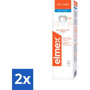 2 x Elmex Tandpasta Anti-Cariës Gentle White 75 ml - Tandpasta - Anti-cariës - Whitening - Elmex - Neo-Aminex