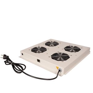 ROLINE 19-inch dakventilatorunit met 4 ventilatoren, AAN/UIT grijs