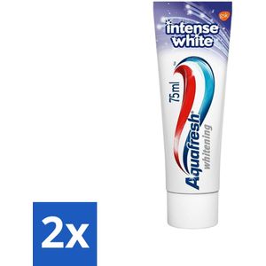 Aquafresh Tandpasta Intense White 75 ml - Voordeelverpakking - 2 stuks