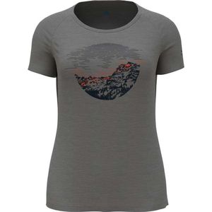 Odlo Ascent Pw 130 Sunrise T-shirt Met Korte Mouwen Grijs S Vrouw