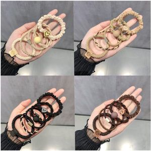 Haarelastiekje Gevlochten set - 20 stuks - Multi Kleur - Ø 45mm - sterk elastiek - Haar Accessoires - Meisjes - Dames - Gift - Cadeau