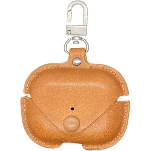 Hoes - Etui - Leer - Lichtbruin - geschikt voor Airpods Pro