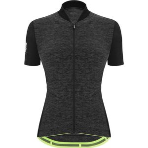 Santini Fietsshirt korte mouwen Dames Zwart - Colore Puro - S/S Jersey For Lady Black-L