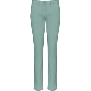 Kariban - Dames Chino Broek - Enzymatisch Gewassen - Licht Elastisch - Moderne Pasvorm
