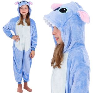 Springos - Stitch - Onesie - Blauw