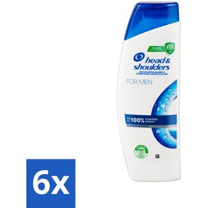 Head & Shoulders - Anti-Roos Shampoo - For Men - 300 ml - Voordeelverpakking - 6 stuks