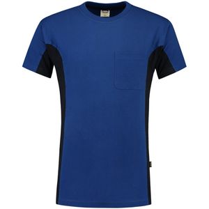 Tricorp 102002 T-Shirt Bicolor Borstzak - Koningsblauw/Marineblauw - 8XL