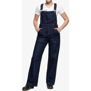Queen Kerosin Damen Denim Marlene Latzhose Denim-S