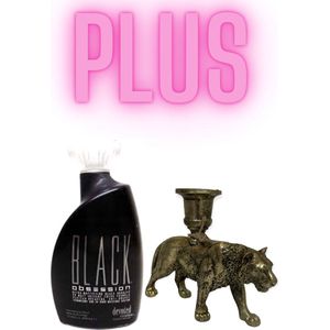 Devoted Creations Black Obsession 400 ml plus Tijger Kandelaar Bronze