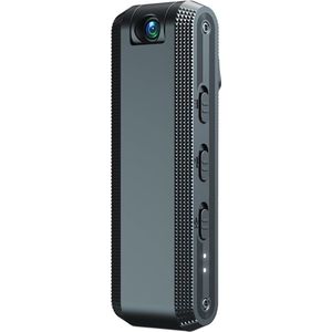 Bodycam - Action Cam - Bewegingsdetectie - 180º Draaibare Lens - Bodycam Politie - Spycam - Grijs