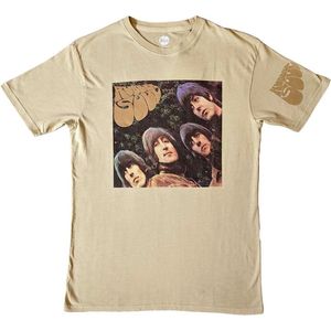 The Beatles - Rubber Soul US Heren T-shirt - S - Creme