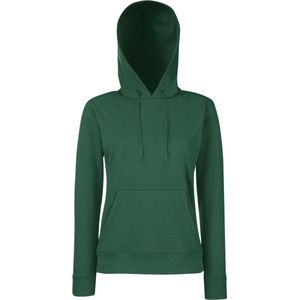 Fruit of the Loom - Lady-Fit Classic Hoodie - Donkergroen - M