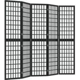 vidaXL-Kamerscherm-inklapbaar-5-panelen-Japanse-stijl-200x170-cm-zwart