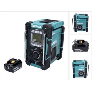 Makita - DMR 301 - Snoerloze Bouwplaatsradio - DAB / DAB+ / Bluetooth - Inclusief Accu 6.0 Ah