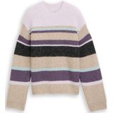 Tom Tailor Denim Relaxed fit gebreide trui met streepjesmotief