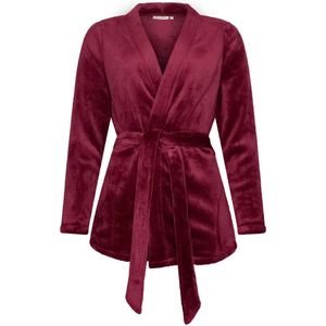 Pastunette Premium - Badjas/Vest - Burgundy Dream - Fleece - Boredaux - Maat S