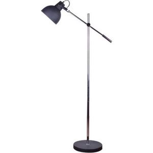 Arras Single Industrieel Design Vloerlamp - 1-Lichts - Zwart
