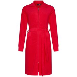 Rebelle Badjas Coral Coast - Koraalrood - Badstof - Bio Katoen - Maat XXL