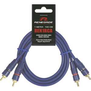 Renegade Ren1RCA Cinch-kabel 1.00 m [2x Cinch-stekker - 2x Cinch-stekker]