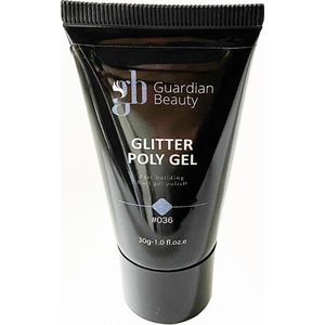 Guardian Beauty Polygel - Glitter Polygel - Lichtblauw - 30g - Polyacryl Gel