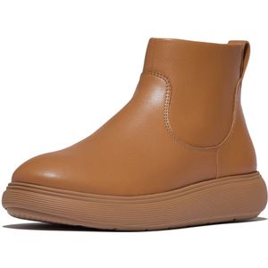 FitFlop - IQ-Comff Leather Zip Ankle Boots - Enkellaars - Desert Tan