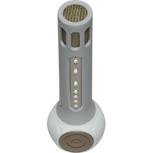 Denver KMS-10 - Draadloze karaoke speaker met microfoon - Wit