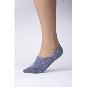 Set 4x Sneaker sokken Marine Blauw 39-42 + Gratis Waszakje