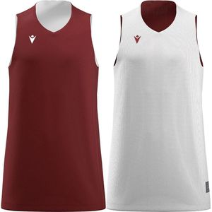 Macron Idaho Reversible Shirt Kinderen - Bordeaux / Wit | Maat: 11-12 Y