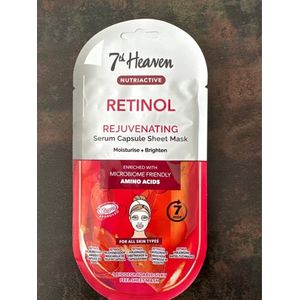 7th Heaven - Capsule Sheet Mask - Retinol - Gezichtsmasker - Verjongend en Hydraterend