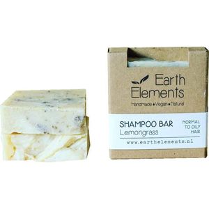 Earth Elements Lemongrass Shampoo Bar - normaal tot vet haar