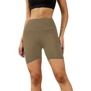 Nivard Biker Short Dames - Korte Legging - Lange Onderbroek - Bikershort - Met Pijpjes - Koffie - Maat XL