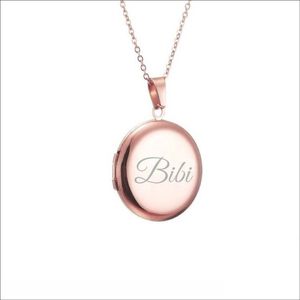 Fotohanger Met Ketting En Naam Gravering - Bibi