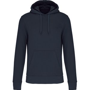 Ecologische herenhoodie met capuchon merk Kariban Donkerblauw - S