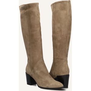 Notre-V - AR 70 - Laarzen - Taupe - Suède / Leer - Blokhak 7 cm