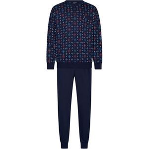 Robson Pyjama - Katoen - Knoopsluiting - Blauw - Maat 48