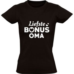 Liefste bonus oma Dames T-shirt | Moederdag | oma | moeder | Zwart