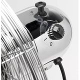 Bestron Statiefventilator met 3 snelheidsstanden, Ventilator met 90° graden draaifunctie & in hoogte verstelbare telescoopstang tot 127cm, Ø 45cm, 50Watt, DFS45S, kleur: chrome