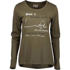 Blue Seven dames shirt olijf groen - maat S