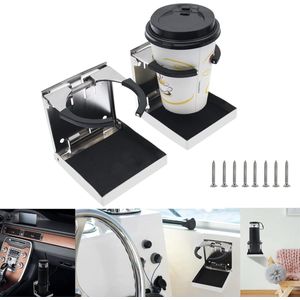 2 stuks roestvrij staal verstelbare flap beker bekerhouder marine boot vrachtwagen RV set bootaccessoires