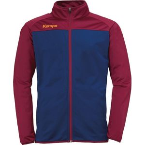 Kempa Prime Poly Jacket Diep Blauw-Donker Rood Maat 3XL