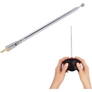 Silver Stainless Steel Telescopic Radio Antenna for Remote Control and TV - High-Quality .