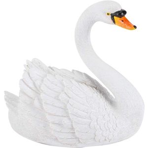 Simulatie Witte Zwaan Ornament Drijvende Zwaan Standbeeld - Tuin Vijver Decoratie .