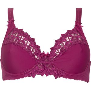 Guy de France - Beugel BH micro+broderie - Paars - 75F