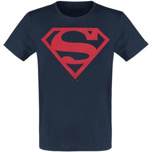 Superman Logo - Puff Heren T-shirt - marineblauw - XXL