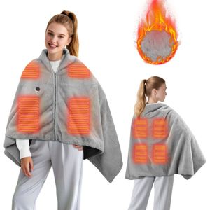 USB - Verwarmde Sjaal - Draagbare Draadloze Verwarmingsdeken - 3 Warmtestanden - Geschikt Voor Buiten